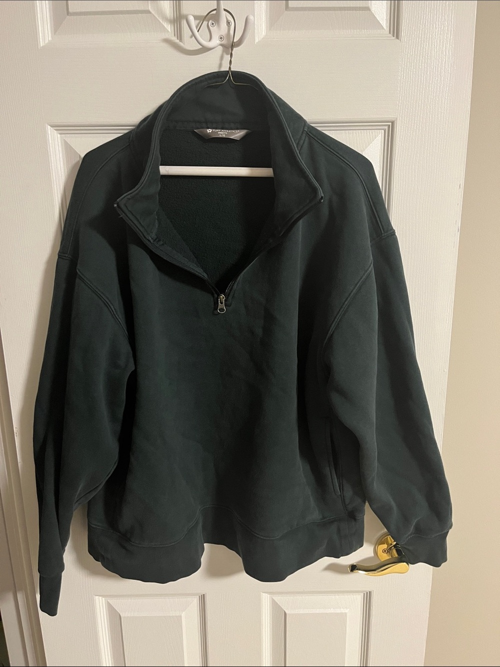 Tuff Athletics Deep Green Quarter-Zip Pullover